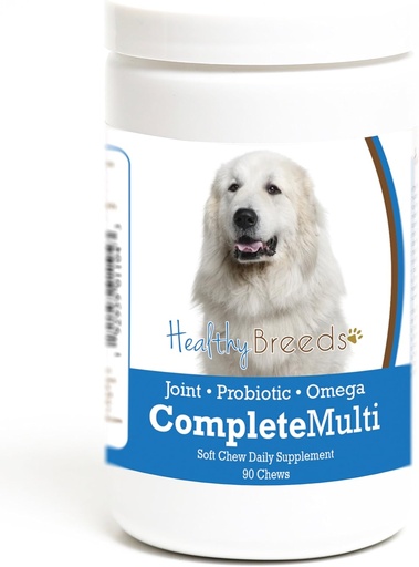 [BRSWGEICCN7BG3T6] Healthy Breeds Great Pyrenees All in One Multivitamin Soft Chew 90 Count