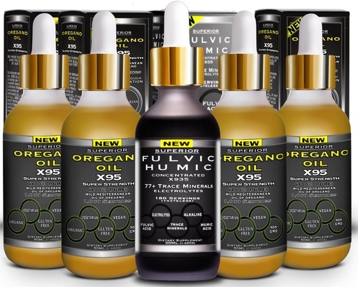 [BRSRABDRDN5WKFLK] Fulvic Acid Humic Ionic Trace Mineral Drops with Electrolytes Plus Oregano Oil Drops Super Strength More Versatile Then Oil of Oregano Softgels and Capsules