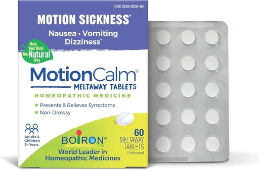 [BRSW2AAKOUOQY3TF] Phong trào Boiron Calam cứu trợ cho Nausea, Vomiting, hoặc Dizziness liên quan đến sự di chuyển do du lịch, vận động viên, và trò chơi điện tử hoặc VR - Non-Drowsy - 60 bá tước