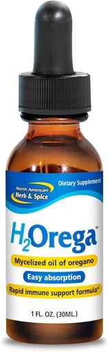 [BRSWIYYPCYMWM2LA] NORTH AMERICAN HERB & SPICE H2Orega - 1 fl. oz. - Mycelized Oil of Oregano - Rapid Immune Support Formula - Easy Absorption - Non-GMO - 173 Servings