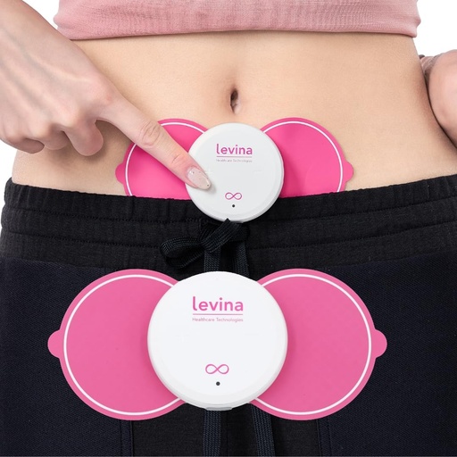 [BRSWIFL7OIGQODL2] Levina Menstrual Period Relief Device - Wireless TENS Unit and Biocompatible Electrode Pads, Rechargeable, Magnetic Connection, Instant Cramp & PMS Relief, and Drug-Free, FSA HSA Eligible (RS-38)