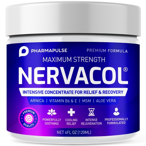 [BRSW2HA3AQNBUHLX] Pharmapulse Neuropathy Nerve Therapy & Relief Cream - Maximum Strength Relief Cream for Foot, Hands, Legs, Toes Includes Alpha Lipoic Acid, Arnica, Vitamin B6, Aloe Vera, MSM - Effective Soothing 4oz