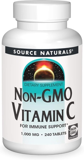 [BRSWICYPOF6WGHQ7] SOURCE NATURALS Non-GMO Vitamin C Tablet, 240 Count