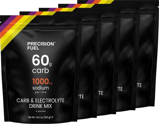 [BRSRMAIRCJ6GEFY3] Precision Fuel PF 60 Carb & Electrolyte Drink Mix Powder for Hydration & Energy - Endurance Sports Nutrition, Vegan, Hypotonic - 60g Carb, 1000mg Nátrium- liter - Enyhe Citrus Flavor