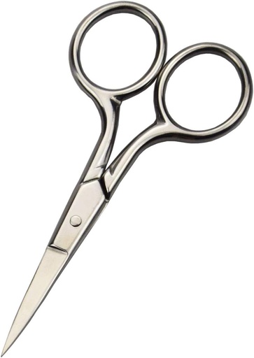 [BRSWGFL7BEHRSCI3] Professional Grooming Scissors for Personal Care Facial Hair Removal and Ear Nose Eyebrow Trimming Stainless Steel Fine Straight Tip Scissors Men