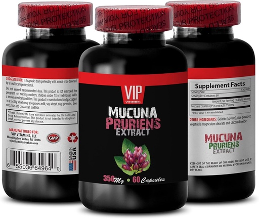 [BRSWKH33O4HQKD3F] focus and memory supplements - MUCUNA PRURIENS Extract, Velvet Fazole, mozková podpora doplňky pro paměť a zaměření, mukuna pruriens doplňky, l- dopa doplňky, mukuna extrakt 1 láhev 60 Caps
