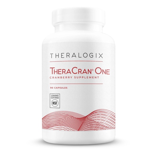 [BRSWEBIOCABRG2Q6] Theralogix TheraCran One Cranberry Capsules - 90-Day Supply - Supplement for Men & Women - to Support Urinary Tract Health* - 36mg Soluble PACs per Capsule - NSF Certified, 90 Count (Pack of 1)