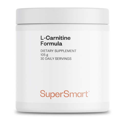 [BRSWIHQZBEMWE3YV] Supersmart - L-Carnitine Formula - with Acetyl & Tartrate - Amino Acids | Non-GMO & Gluten Free - 105 g