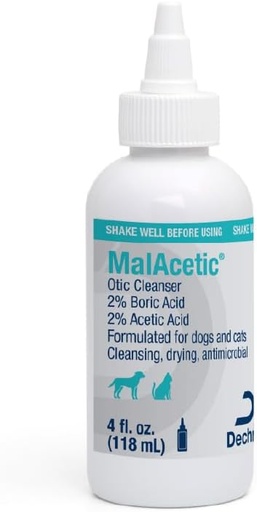 [BRSROEICO4FRAAI4] Dechra Malacetic Oticser per a gossos i gats, 4 fl oz