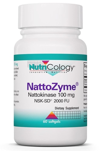 [BRSWIY3QAQIB6236] Allergy Research Group NutriCology NattoZyme 100 mg - Supplement to Support Healthy Circulation - Delivers 100 mg Nattokinase NSK-SD from Fermented Soybeans per Serving - 60 Servings - 60 Softgels