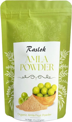 [BRSROH32AVYA43LX] Amla Powder (Amla Fruit Powder) | High in Vitamin C, antioxidants, Energy booster | Wild Amla Berries Powder (3.52 Oz)