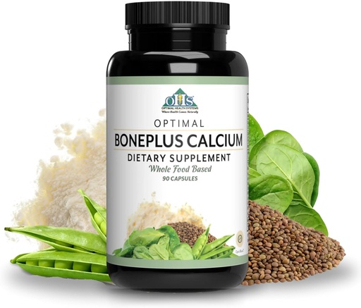 [BRSRMYIQDMGR43LF] Optimal Health Systems BonePlus Kalcium 124; Highly Absorbable Chelated Calcium + Ipriflavone, Probiotics, Plant Enzimes spp.