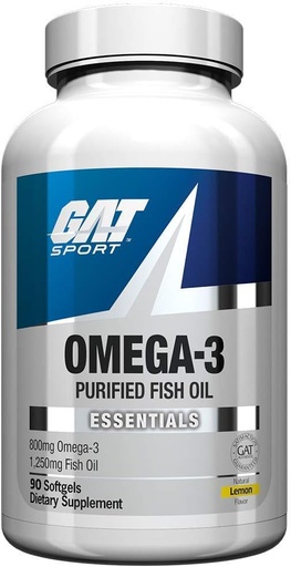 [BRSWGYL2DJ5GKEQ3] GAT SPORT Omega-3 Arrainaren olioa, EPA, DHA, garuna, GLP1 euskarria, 90 Softgel