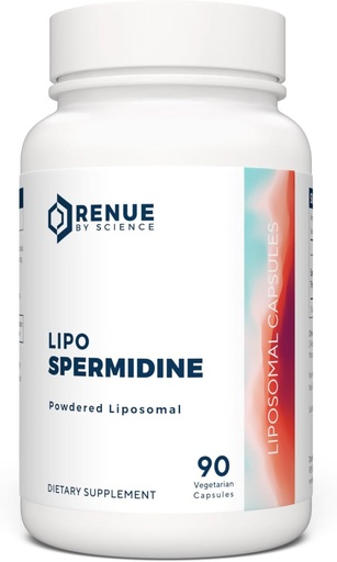 [BRSWGGAZDJ6GYALU] Renue По Наука Spermidine Supplements Liposomal Spermidine Supplements для жінок і чоловіків 90 капсули - 8mg Spermidine per Serving Non-GMO & Allergen Free Made in США Третя частина Tested