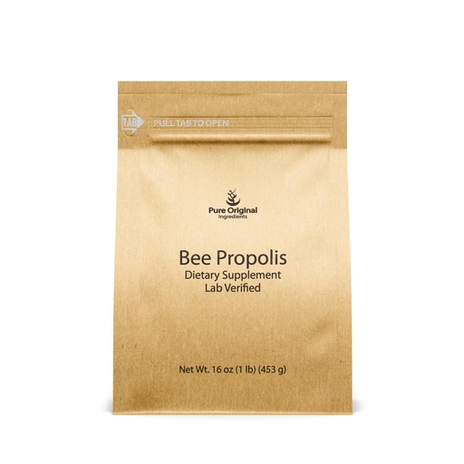 [BRSRM23QPN4BA3D3] PURE ORIGINAL INGREDIENTS Bee Propolis Powder (1 lb) No Fillers, Lab Verified, Always Pure