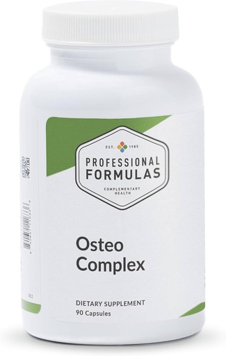 [BRSWK2QECIIQKEL2] Complejo Osteo de Fórmulas Profesionales – Soporte de Densidad de Hueso con Calcio, Hidroxiapatita Microcristalina Plus Magnesio, D3 &amp; Borón para Absorción Máxima* - Gluten Gratis, Hipoalergénico, 90 cápsulas