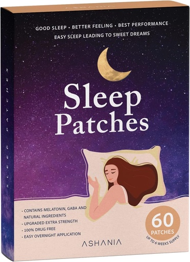 [BRSRMHQ3OYJRYHLZ] Patches de sono, Patches de sono para adultos, Conjunto de Patches de sono atualizados, Fácil de aplicar e confortáveis, Ingredientes Premium, para homens e mulheres (60 Patches)