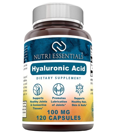 [BRSWIED6BV4BWAA5] Hyaluronic Acid Dietary Supplement - 100 mg 120 Capsules (Non-GMO) - The Best Supplements for Joint Health, Skin Care & More*