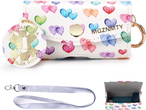 [BRSROYAYCINRU2YY] MGZTY Asthma Inhaler Case, ביצוע ו-Travel Holder Case Compatable with Handy Inhaler for Adults and Kids (Only CASE)