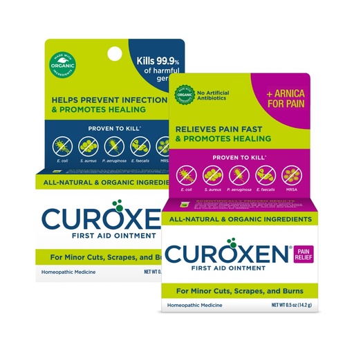 [BRSROYATDMHBYELA] CUROXEN First Aid Ointment Bundle | All-Natural & Organic Ingredients | 2 Pack Bundle