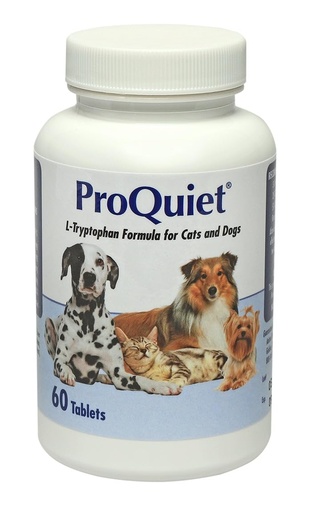 [BRSWIYT6OUAQCGT6] Animal Health Options ProQuiet L-Trytophan Formula for Cats & Dogs, Highly Palatable, Supports A Healthy Digestive & Nervous System, Liver Flavor, 60 Tablets