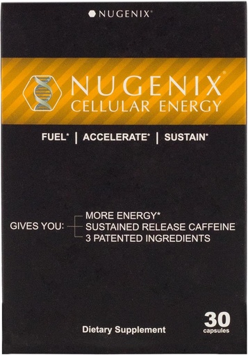 [BRSWGZIPOF7AIGTJ] Nugenix Cellular Energy - Energy Supplements - L-Carnitine and L-Tartrate, elevATP, Extended Release Caffeine, L-Tyrosine, 30 Count