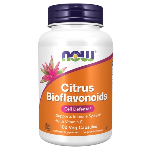 [BRSWIYYPOMMAEAIZ] NOW Supplements, Citrus Bioflavonoids 700mg, Supports Immune System*, Cell Defense*, 100 Capsules