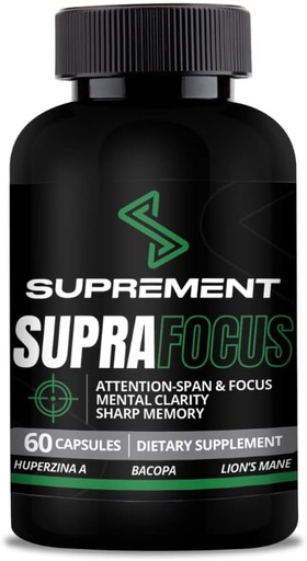 [BRSRMA36OF5WE3DU] Nootropics Brain Support Supplement. 60 Count, for Men & Women. Brain Supplements for Memory and Focus with Lions Mane, Bacopa Monnieri, L Tyrosine. Mind Booster for Focus Supplement and Memory.