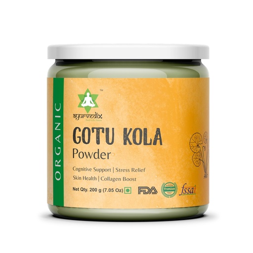 [BRSROEINDMGRU3YV] Organic Gotu Kola Powder - Herbal Supplements Boosts Immunity & Sup0ports Digestion | Non-GMO & Gluten-Free - Centella Asiatica - Mandupakarni Powder and Brahmi - 7.05 Oz / 200g
