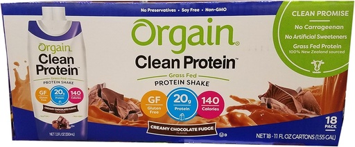 [BRSWGEAHOEFRU237] Orgain Clean Protein Shake Chocolate, 198 Fl. Oz.