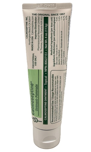[BRSWIHLRO54Q233U] Calmoseptine Ointment by Calmoseptine for Skin irritations, Diaper Rash, Heat Rash, Insect Bites, and as a Moisture Barrier for Conditions Involving Broken Skin or rashes, 1 Count