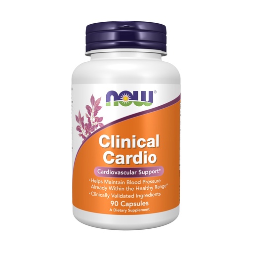 [BRSWGYYDCIHB623F] NOW Foods Supplements, Clinical Cardio, Cardiovascular Support*, Helps Maintain Blood Pressure Already Within the Healthy Range*, Clinically Validated Ingredients, 90 Veg Capsules