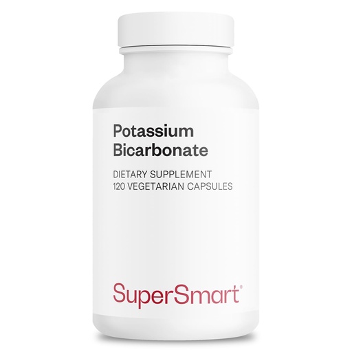[BRSWIHQZBECBEALY] SuperSmart Potassium Bicarbonate (High Dose) - Electrolyte Mineral - pH Acid-Base Balance - Potassium Supplement | Non-GMO & Gluten Free - 120 Vegetarian Capsules