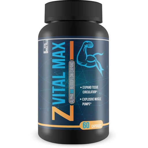 [BRSWGAYNAQNW2CDD] Z Vital Max Nitric Oxide - Alpha XR Bloodflow Expand - Expand Veins and Tissues with Increased Blood Flow - L-Arginine a Natural Vasodialator - Great for Preworkout or Pre Activity