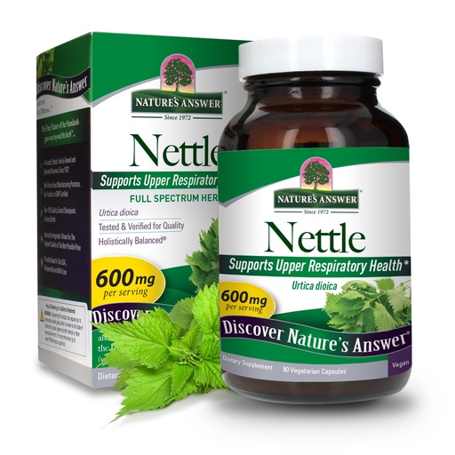 [BRSWIYYMOIFWMFQ7] Nature's Answer Nettle Leaf Vegan Capsules 90 Count | Prostate Support | Natural Energy | Immune Support | Daily Supplement