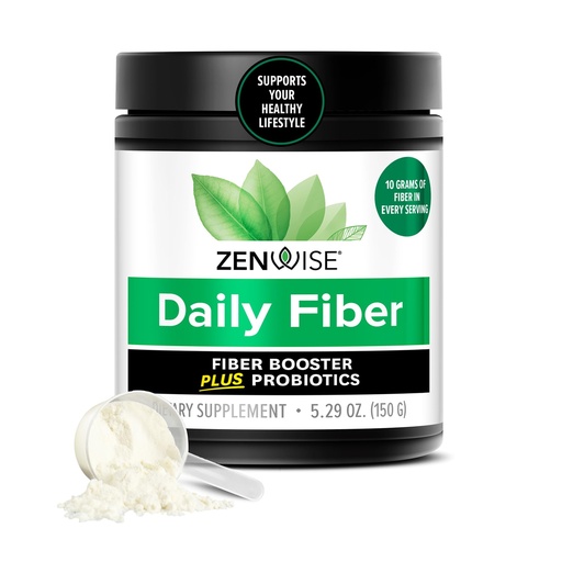 [BRSRAA37AUNWCHTG] Zenwise Health Daily Probiotic Fiber Supplement with Metabolic Probiotics to Help Control Cravings and Support Digestive Health - Metabolism Support for Women & Men - 15-Day Serving