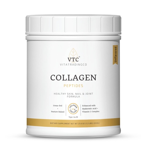 [BRSW2GQ7AECAK3A7] VTC VitaTradingCo. Grass-Fed Collagen Peptides Powder | Type I & III | Hyaluronic Acid & Vitamin C | Healthy Hair, Skin & Joints | Non-GMO, Paleo, Keto | 30 Servings (Unflavored)