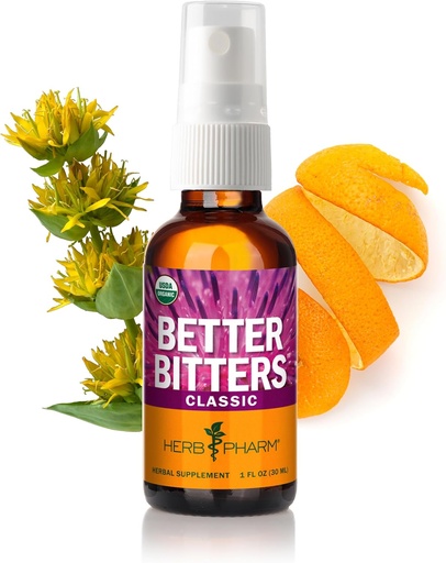 [BRSWKGAGO4CWK3YZ] Herb Pharm Better Bitters Certified Organic Digestive Bitters, Absinthium, 1 Ounce