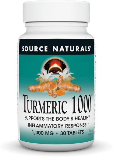 [BRSWIYLQCUPGM3DE] Font Naturals Turmeric 1000, ajuda al cos de Salut Inflamisa resposta *, 1000mmg - 30 taules