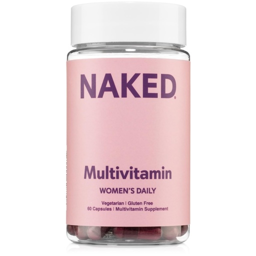 [BRSW2ZQKAUDR4YLL] NAKED Nutrition Women's Multi - Daily Multivitamin - Vitamins A, C, E, Selenium, Zinc, Fruit and Super Green Extracts, to Boost Immune Support - Gluten-Free and Vegetarian Vitamins, 60 Capsules