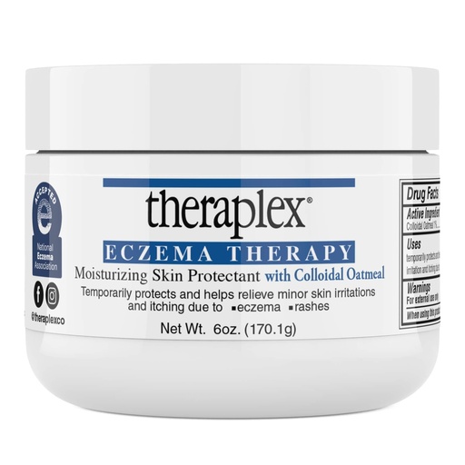 [BRSWGFQCBN6Q4AD7] Theraplex Eczema Therapy (6 oz) - Moisturizing Skin Protectant with Natural Colloidal Oatmeal, Noncomedogenic, and Hypoallergenic, Fragrance-Free - National Eczema Association Seal of Approval