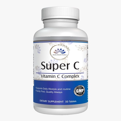 [BRSROEL2CV6GKCTG] Complejo Super C Vitamina C – Protección Antioxidante de alta potencia para la salud &amp; Función inmune con Rosa HIPS – 50 tabletas, 30 días de servicio, 1000 mg – Fórmula Vegana libre