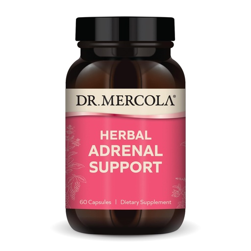 [BRSROY34CUMAKYLV] Dr. Mercola Herbal Adrenal Support - Supports Energy & Hormonal Balance - Organic Ashwagandha & Holy Basil - Adaptogen Complex - Gluten-Free (30 Servings)