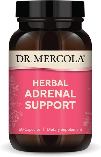 [BRSROY34CUMAKYLV] Dr. Mercola Herbal Adrenal Support, 30 Servējumi (60 kapsulas), Diētiskā papildinājums, Gara un stresa pārvaldība, ne-ĢMO