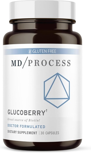 [BRSRMCA2OVYWOCL6] GlucoBerry Maqui Berry Extract with Chromium Picolinate for Blood Health Support - with Biotin and Gymnema Sylvestre - Doctor Formulated - 30 Capsules