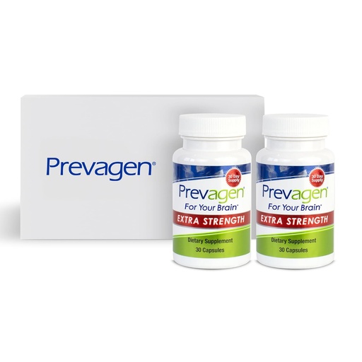 [BRSRMHD7DMIGOA37] Prevagen Extra Strength - 60 Capsules (2 Month Supply) | Formulated for Your Brain | 20mg of Apoaequorin Plus Vitamin D3