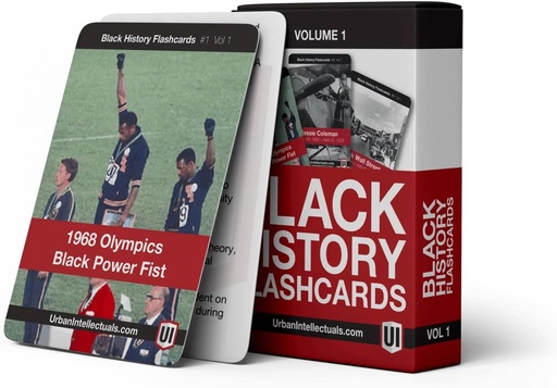 [BRSWGHT2OQCBOD3G] Urban Intellectuals Black History Flashcards - Volume 1 Famous Black Cultural Holiday Trivia Playing Cards Educational Activity for Adults Classroom