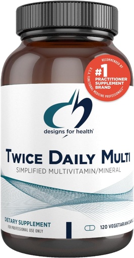 [BRSWIYQPAQIRQD3I] Deseños para Multivitamínico Metilado de Saúde para Mulleres e Homes - Dúas veces Suplemento multimineral diario e multivitamínico sen ferro + B12 metilado e Folato, vitamina C, K, D, E + More (120 cápsulas)