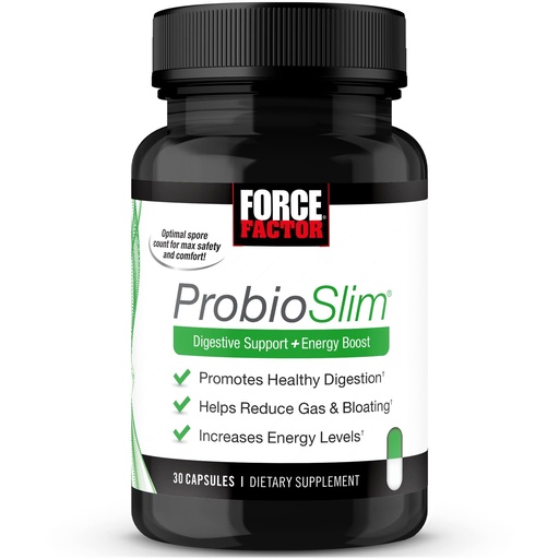 [BRSWGAD5OQGW2DQ7] Force Factor ProbioSlim Probiotics for Women and Men, Probiotics for Digestive Health to Reduce Bloating, Gas, & Occasional Diarrhea, with Prebiotics, LactoSpore, & Green Tea for Energy, 30 Capsules