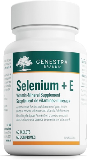 [BRSWIEIPCZ4WKCA3] Genestra Brands Selenium + E | Provides antioxidant Support | 60 Tablets